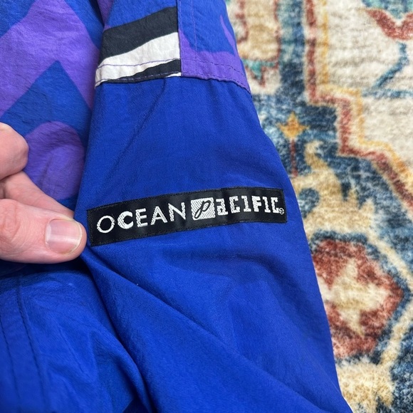 Vintage Ocean Pacific Abstract Zip-up Ski Jacket Large - Picture 8 of 8